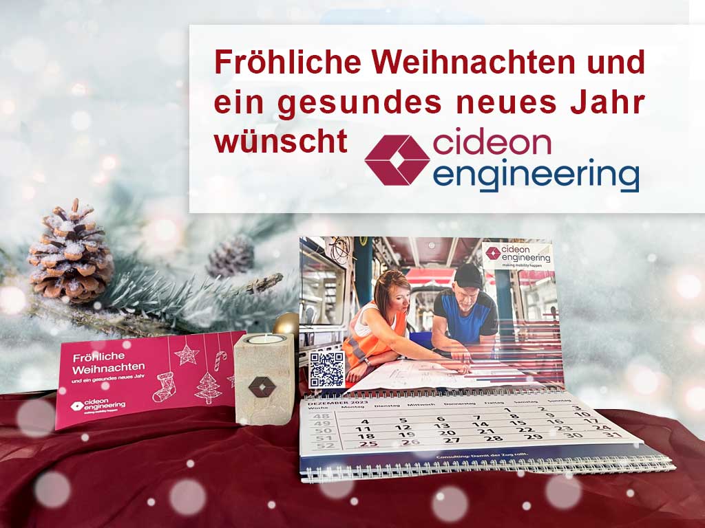 Fröhliche Weihnachten wünscht CE cideon engineering!